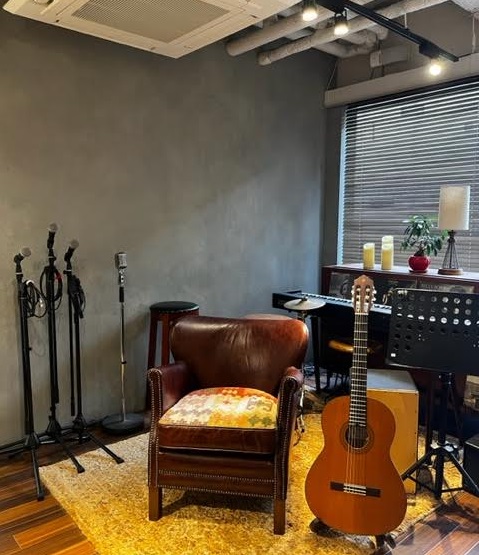 Beeミュージックスクール新宿店の撮影コーナー