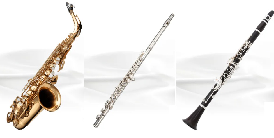 EYS音楽教室でプレゼントしている木管楽器